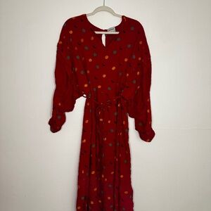 Bobo Choses Rare Long Sleeve Boho Midi Maxi Dress